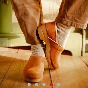 ISO Sanita Oiled Cognac Clog 38, 7.5